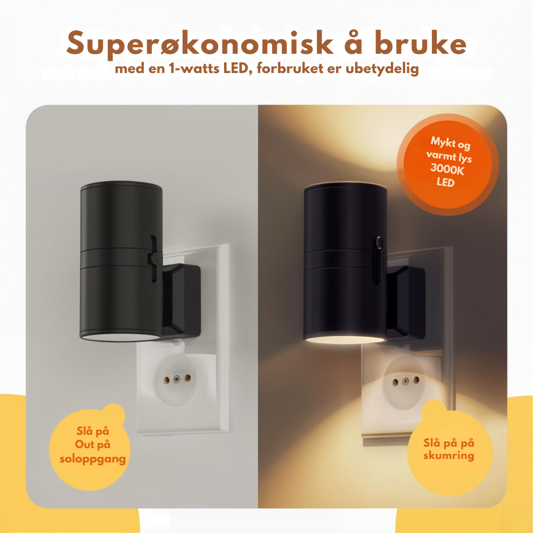 SovLys™ – Et mildt lys for stille øyeblikk.