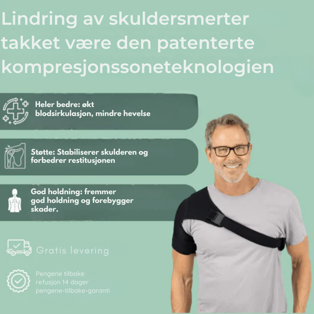 KompriStøtte™ – Støtte og komfort der du trenger det mest (Passer til begge armer)